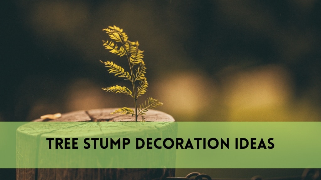 tree stump decoration ideas